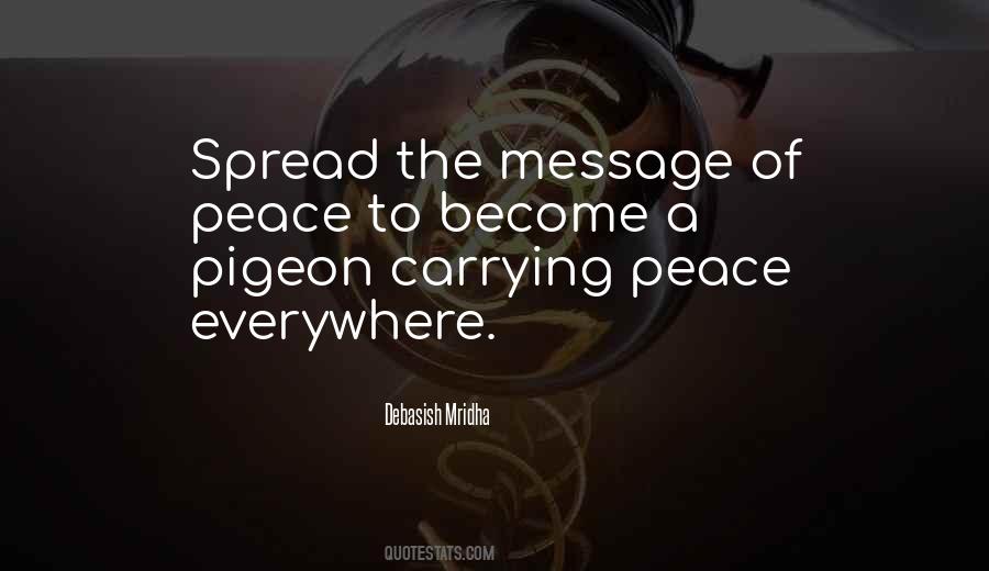 Message Of Peace Quotes #1320925