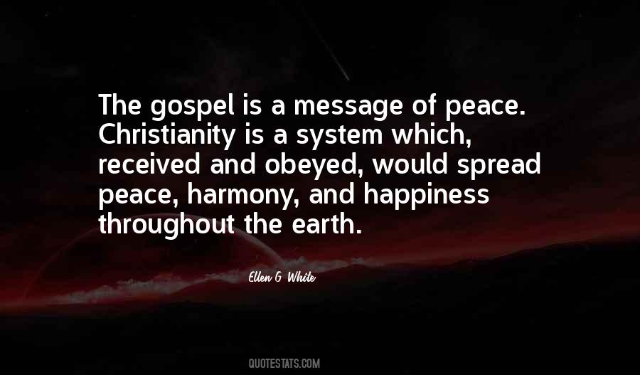 Message Of Peace Quotes #198527