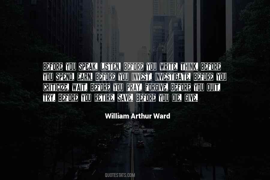 Arthur Ward Quotes #506813