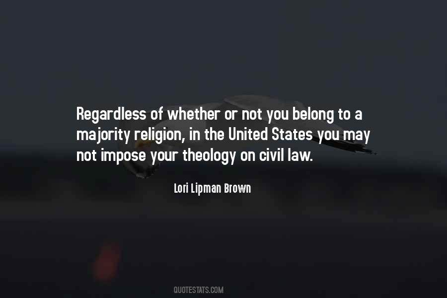 Law Of Religion Quotes #1391406