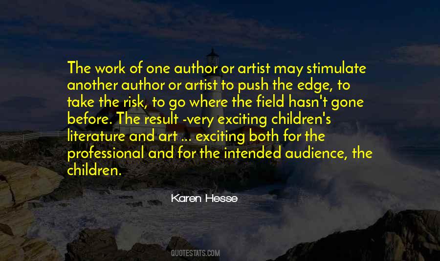 Artist And Audience Quotes #1092127