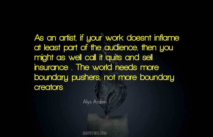 Artist And Audience Quotes #1408129