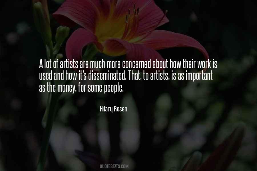 Artists And Money Quotes #1835136