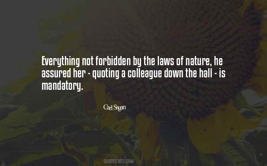 Carl Sagan Laws Of Nature Quotes #1176904