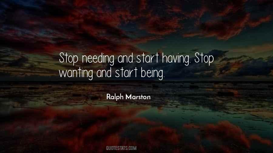 Needing And Wanting Quotes #282462
