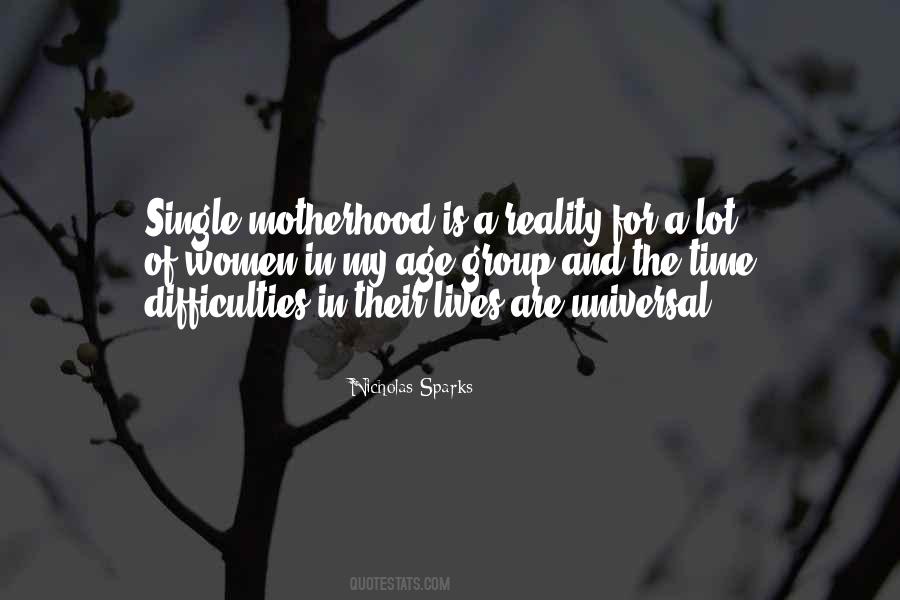 As A Single Mother Quotes #331795