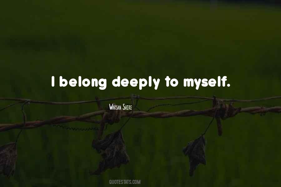 I Belong Quotes #1295158