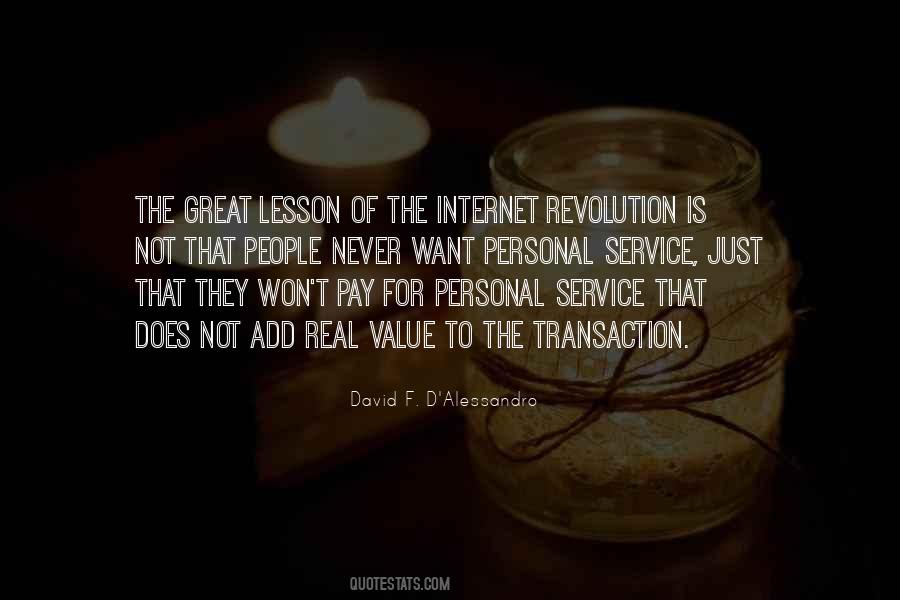 Value Of Service Quotes #663170