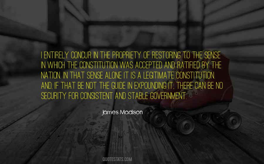 Constitution James Madison Quotes #869762