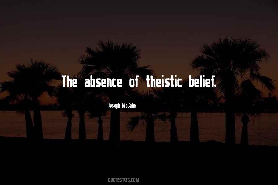 Theistic Belief Quotes #570362