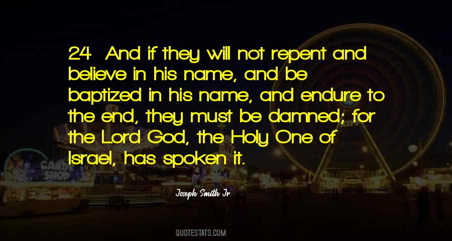 Endure To The End Quotes #911996