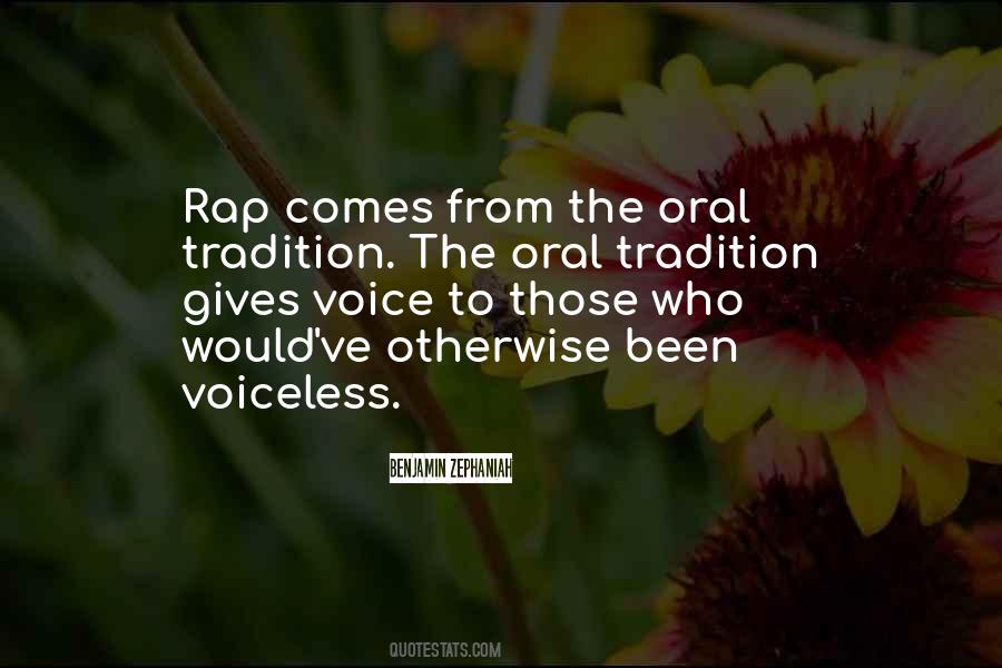 A Voice For The Voiceless Quotes #798850