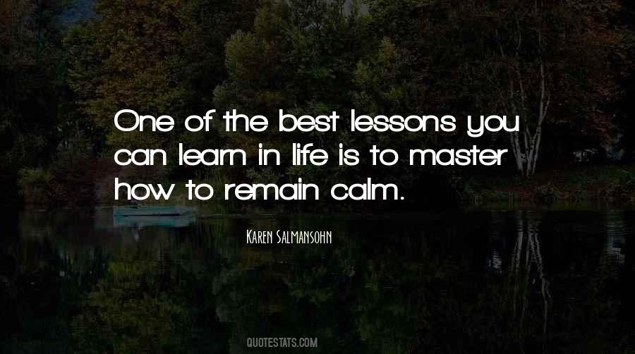 Lessons Learn Quotes #65492