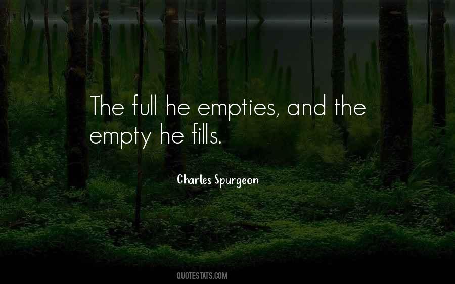 Empty And Full Quotes #1024194
