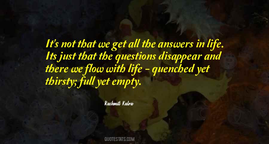 Empty And Full Quotes #172485