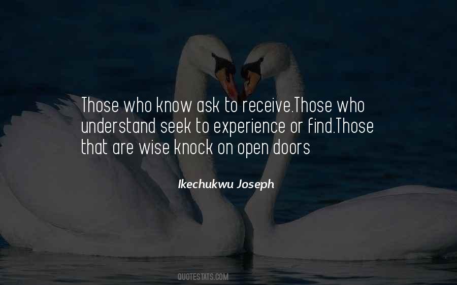 Ask Seek Knock Quotes #1722661