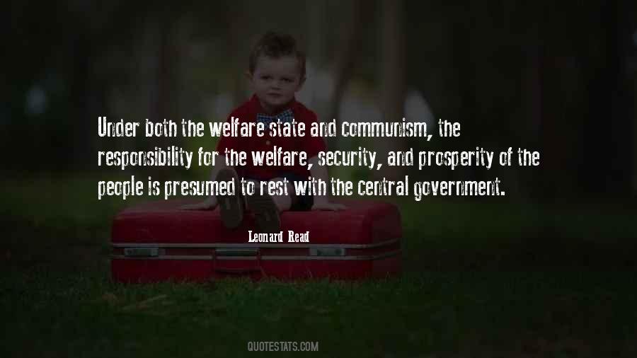 Government Welfare Quotes #1069757
