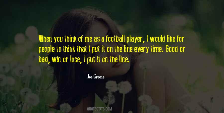 A Football Player Quotes #224710