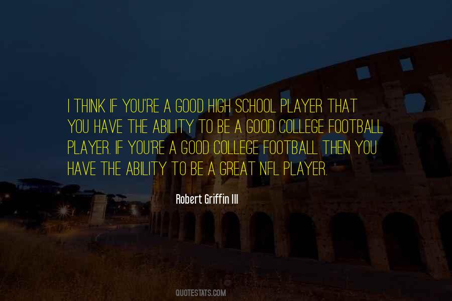 A Football Player Quotes #253798