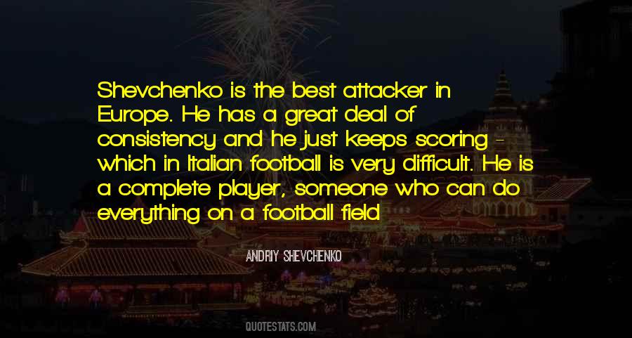 A Football Player Quotes #267370