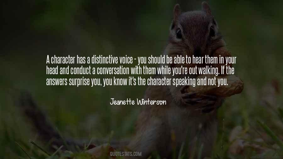 Know Your Character Quotes #1022469