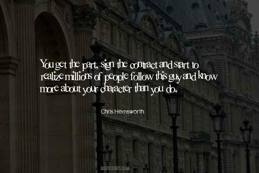 Know Your Character Quotes #1166593