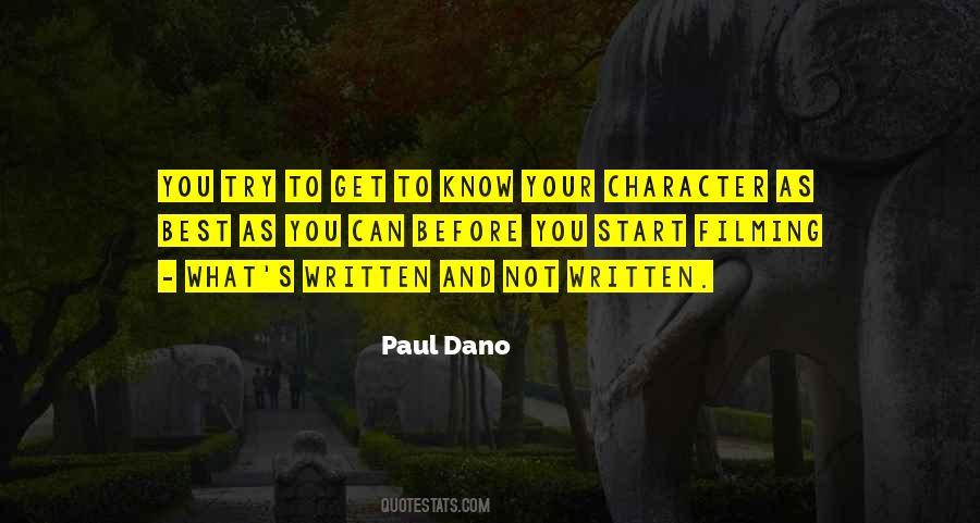 Know Your Character Quotes #1271850