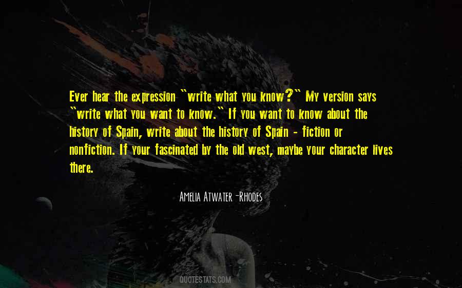 Know Your Character Quotes #1458604