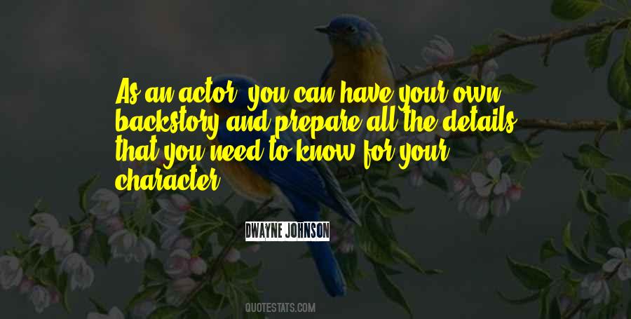 Know Your Character Quotes #1464846