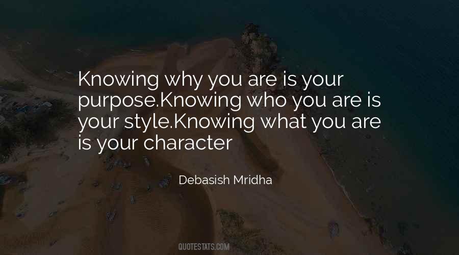 Know Your Character Quotes #1484923