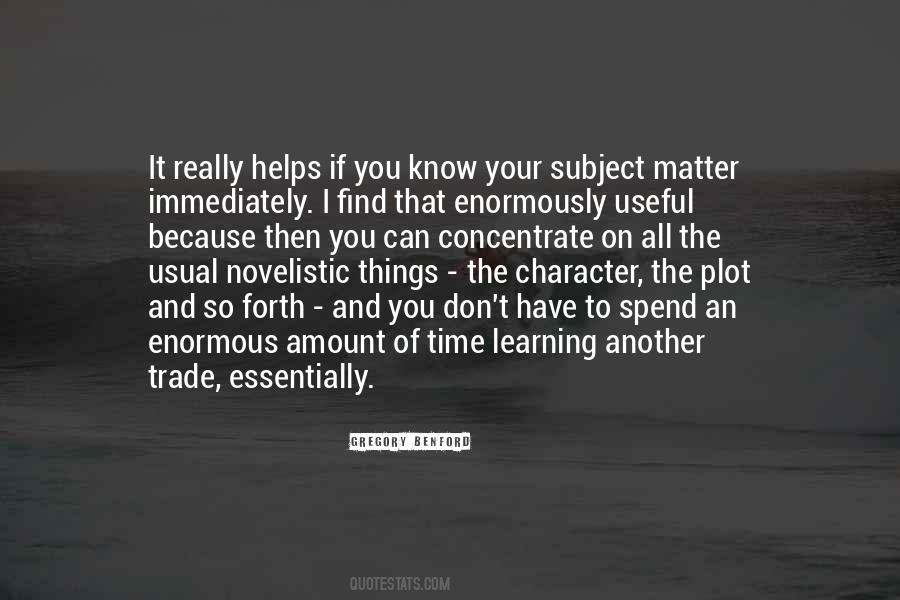 Know Your Character Quotes #1527647