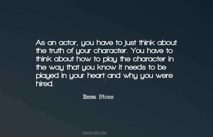 Know Your Character Quotes #423431