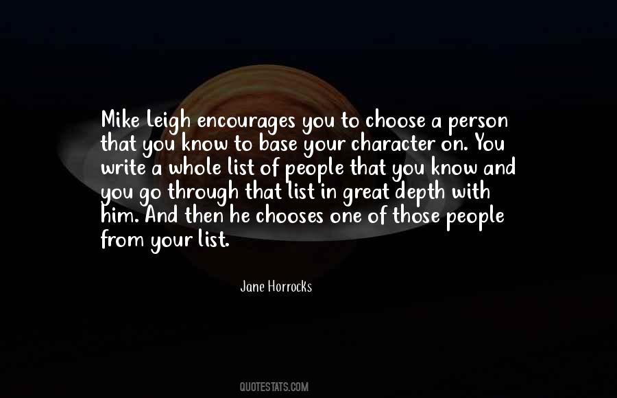 Know Your Character Quotes #611251