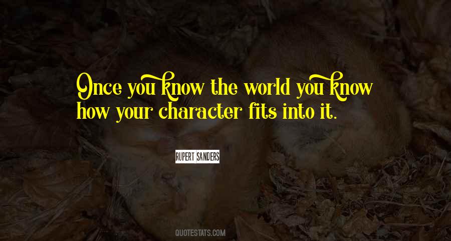 Know Your Character Quotes #812824