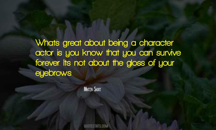 Know Your Character Quotes #844202