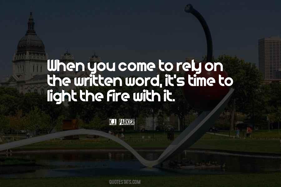 Fire Light Quotes #104435