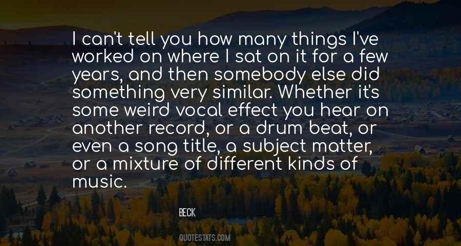 Beat Music Quotes #651340