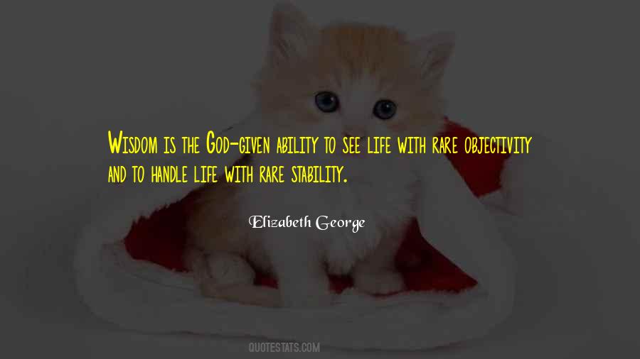 Life Stability Quotes #1256185