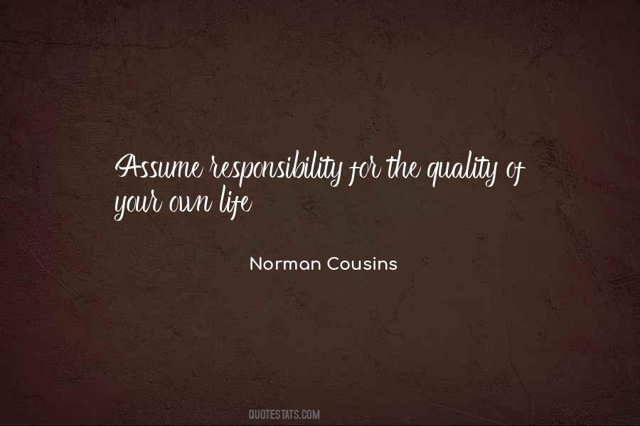 Assume Responsibility Quotes #1514321