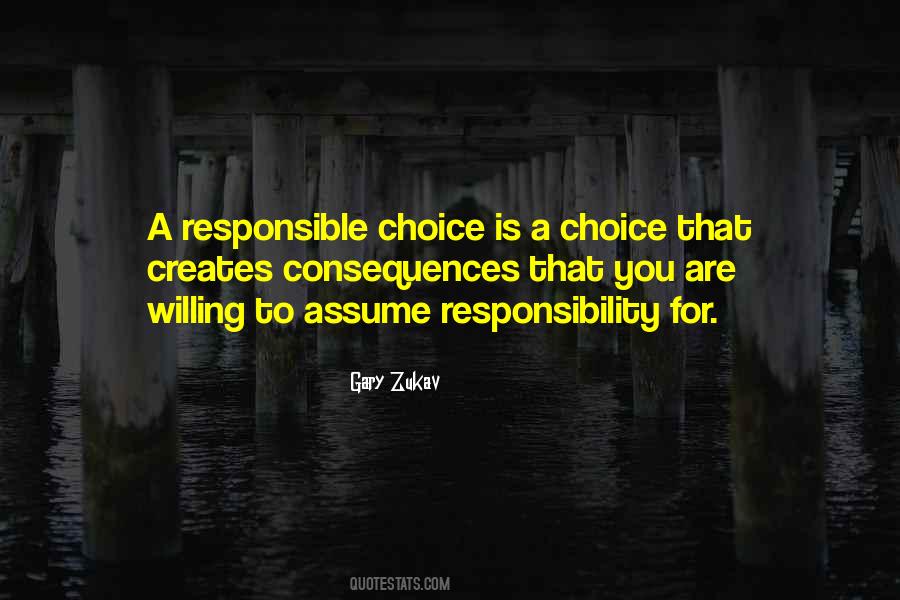 Assume Responsibility Quotes #1825774