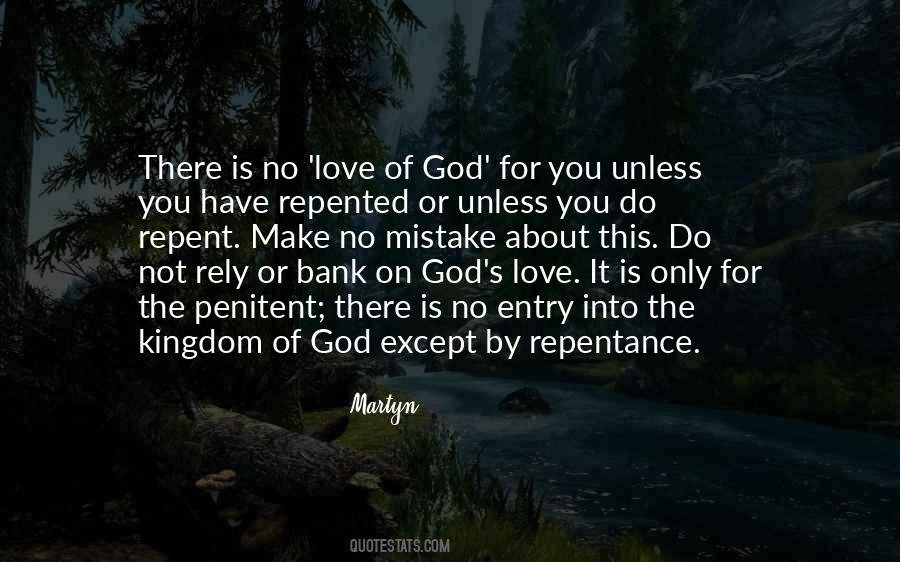 Penitent God Quotes #1873557