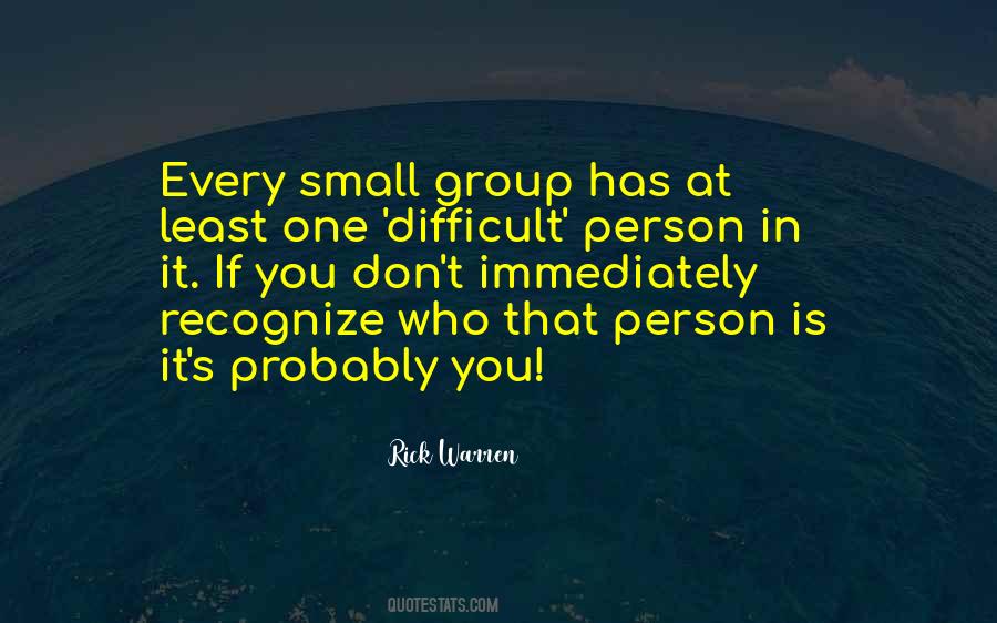 Small Group Quotes #499491