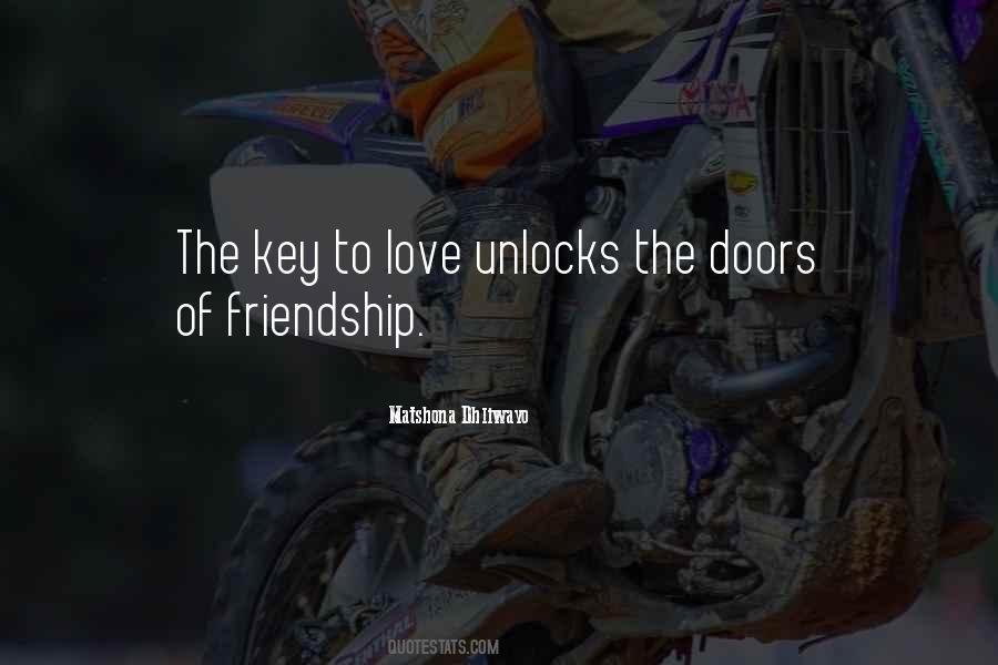 Key To Love Quotes #1028247
