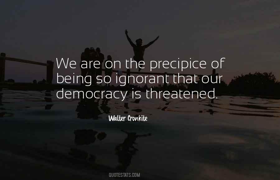 At A Precipice Quotes #240179