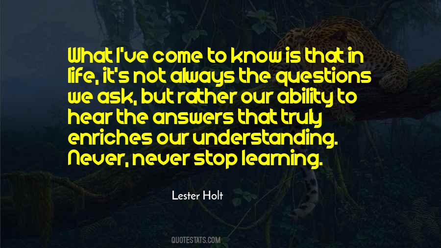 Understanding Learning Quotes #1320153