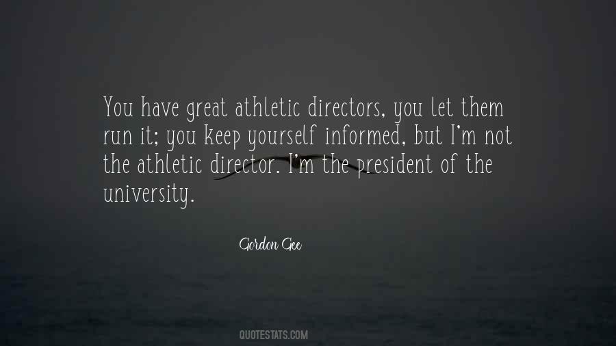 Athletic Director Quotes #1756019