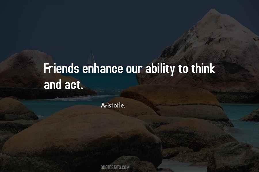 Ability To Think Quotes #1091788