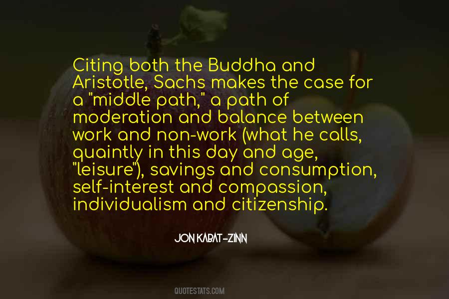 Quotes About Moderation And Balance #1178401