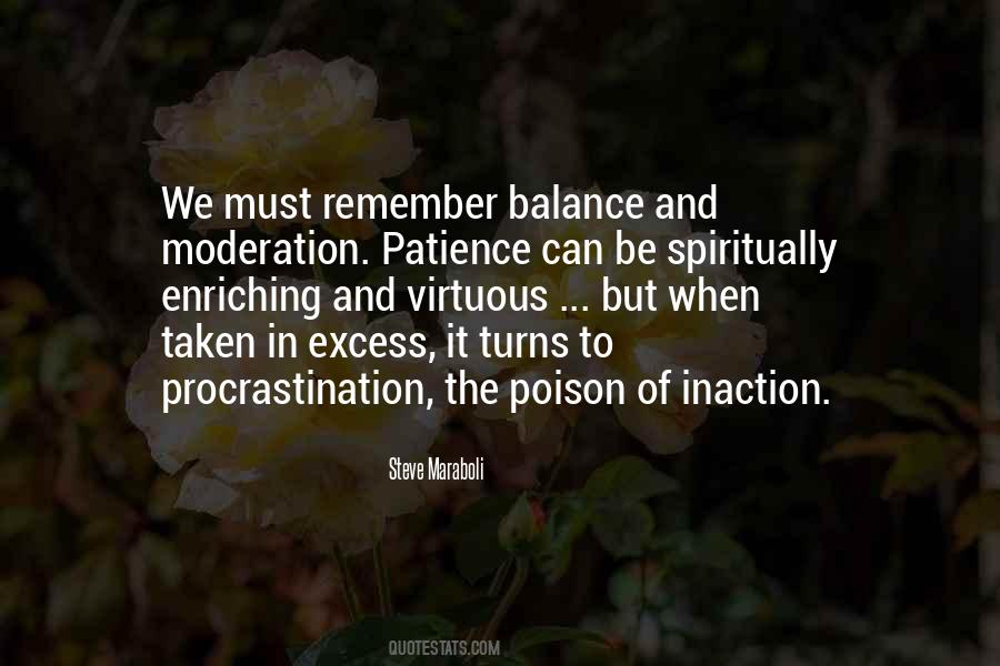 Quotes About Moderation And Balance #1207964