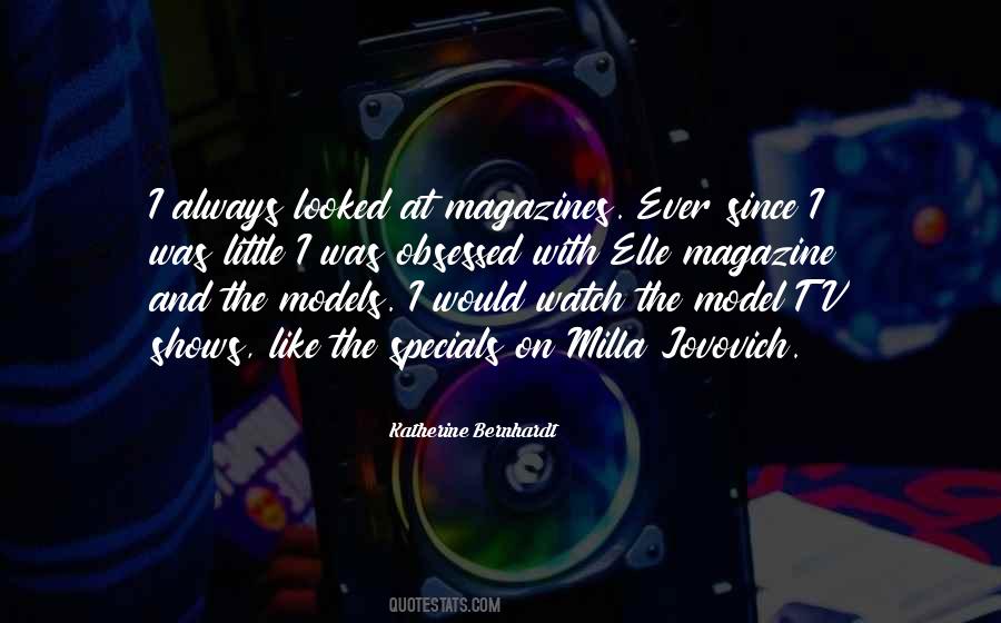 Quotes About Models In Magazines #1620192